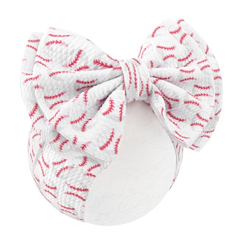 ONENINEDREAM Baseball Baby Bow Headbands for Infant