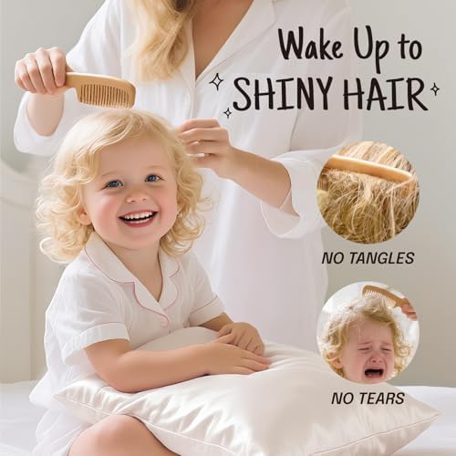 OLESILK Toddler Silk Pillowcase 13x18 Ivory