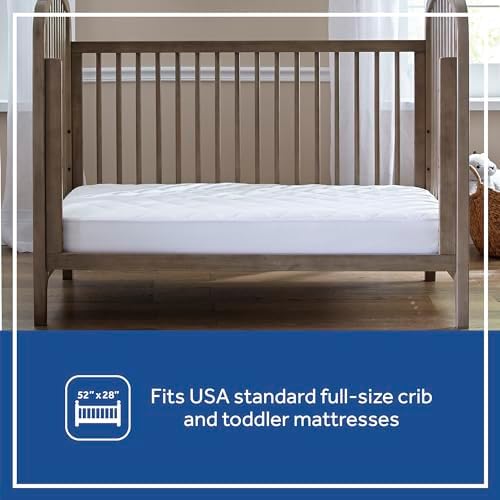 Sealy Baby Cool Comfort Waterproof Crib Mattress Pad - White 52x28