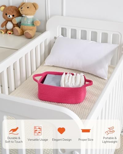 KALLAX Hot Pink Woven Storage Basket 3 Pack