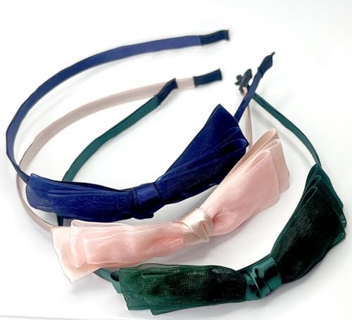 3pcs Handmade Volie Bowknot Hairbands Set