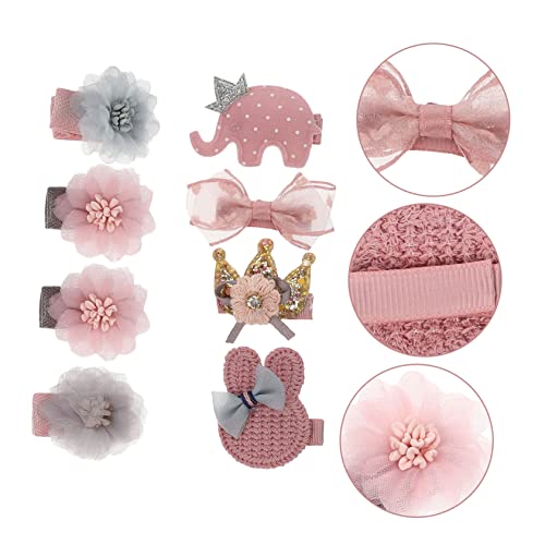 Little Girl Hair Clips 8pcs Set for Boys and Girls