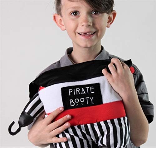 Plush Pirate Booty Tooth Fairy Pillow with Pocket 11 Inch