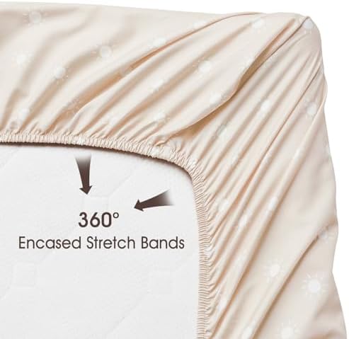 PHF 3 Pack Rainbow Crib Sheets for Safe Baby Sleep