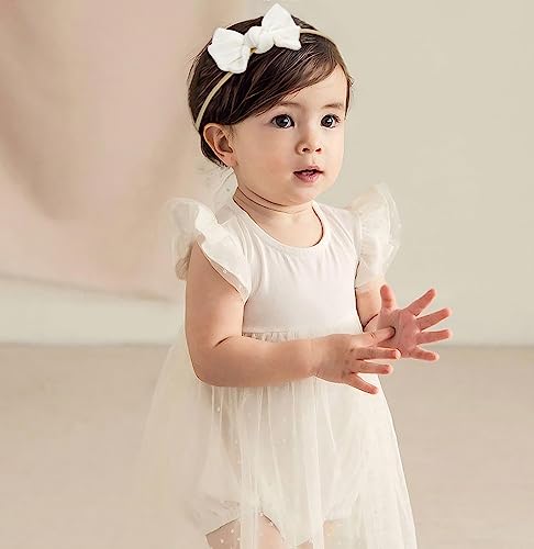 NociHah 3Pcs Cute Baby Headbands with Handmade Bows