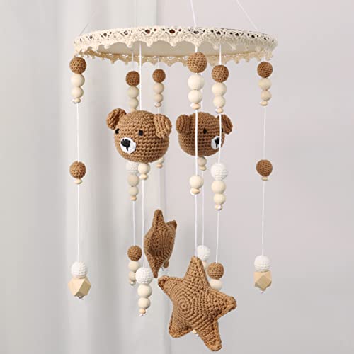 Boho Bear Baby Crib Mobile for Boys Girls