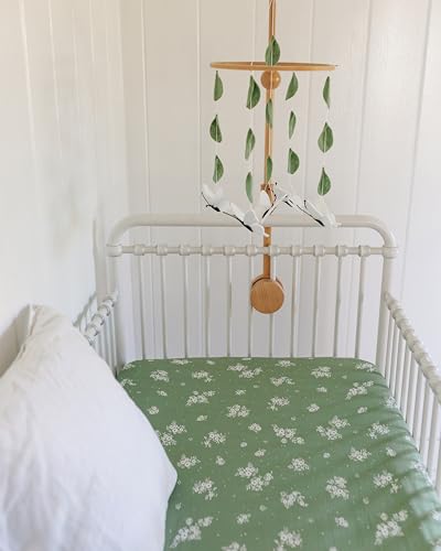White Butterfly Crib Mobile - Baby Shower Gift