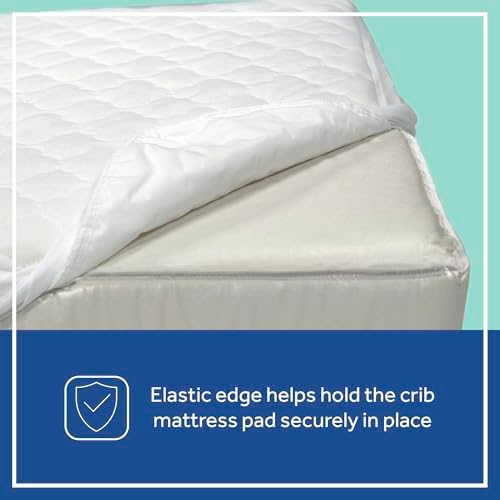 Sealy Baby 2-Pack Fitted Waterproof Crib Mattress Protector Pad - White