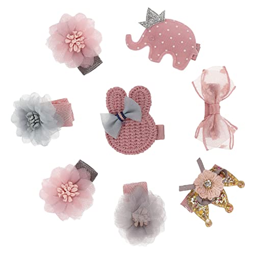 Vaguelly 8pcs Baby Hair Clips Set for Toddlers