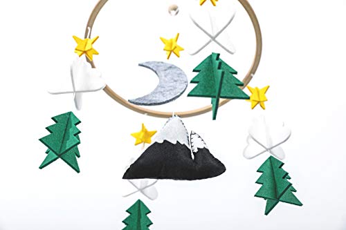 Starry Woodland Crib Mobile - Baby Shower Gift Decor