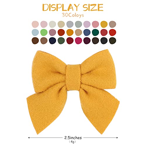 80 Pcs Baby Hair Ties 60 Pcs Hair Bow Clips for Girls