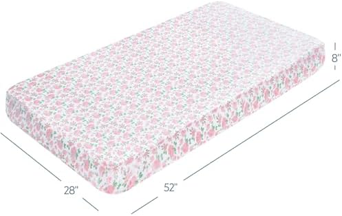 2 Pack Stretchy Crib Sheets for Standard and Toddler Mattress