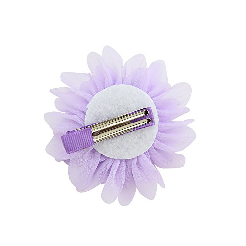 30pcs Baby Girls Alligator Hair Clips Chiffon Flower Barrettes