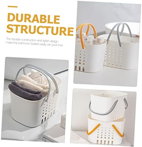 TOGEVAL Portable Plastic Shower Basket with Handle