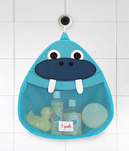 3 Sprouts Hanging Bath Toy Holder - Baby Storage Basket with Suction Cup