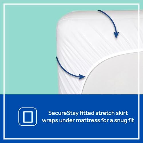 Sealy Baby Waterproof Crib Mattress Protector Cover 52x28 White