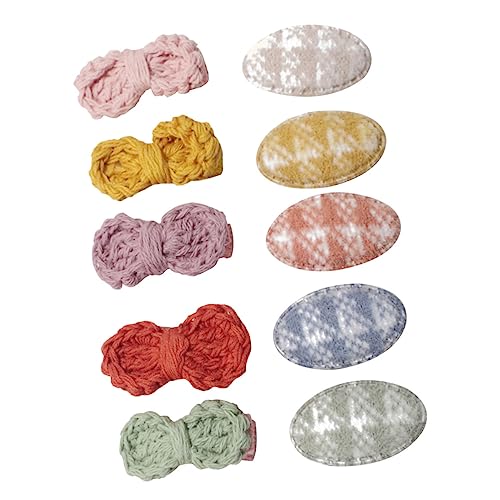 Abaodam 10pcs Wool Knitting Hairpins for Kids