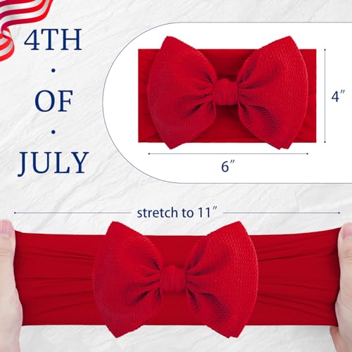 ONENINEDREAM 4th of July Headband Set for Baby Girls 1