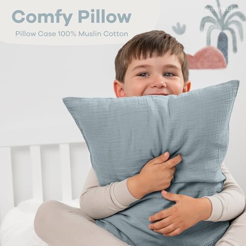 Comfy Cubs Toddler Pillow - Pacific Blue 13x18in