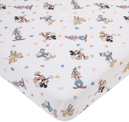 NoJo Disney Mickey Mouse Fitted Crib Sheet
