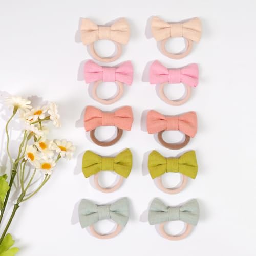 30 Pcs Baby Hair Bows Ties with Soft Elastic Bands