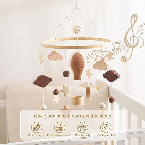 OESSUF Baby Mobile with Hot Air Balloon