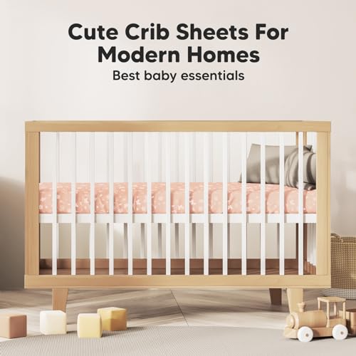 KeaBabies 2-Pack Bamboo Crib Sheets - Soft Breathable