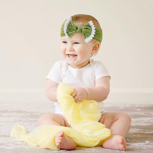 Fmeida Baby Girls Headbands with Bows Watermelon Red