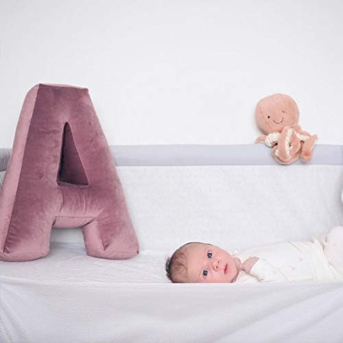 Velvet Letter Pillow - Dusty Rose Letter A
