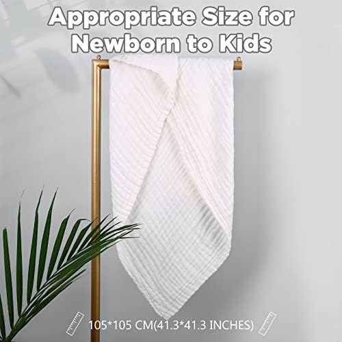 MUKIN Baby Bath Towels 2Pack Swaddle Blanket