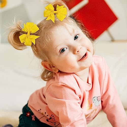 Choicbaby 40pcs 3 Hair Bows for Girls Pinwheel Style