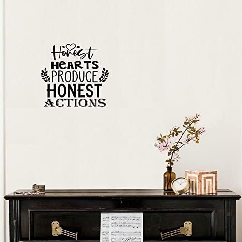 Honest Hearts Wall Decals Reusable Vinyl Stickers for Rooms and Tumblers