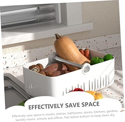 Collapsible Storage Basket for Kitchen Pantry Bathroom