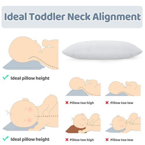 Pro Goleem Toddler Pillow with Muslin Cover 13x18