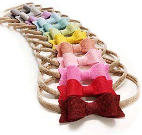 Vanaguelite Baby Bows and Headbands Set of 12