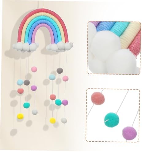 Cloud Rainbow Pendant Woven Wall Art for Kids Room