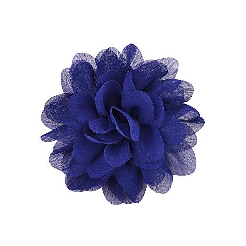 30pcs Baby Girls Alligator Hair Clips Chiffon Flower Barrettes