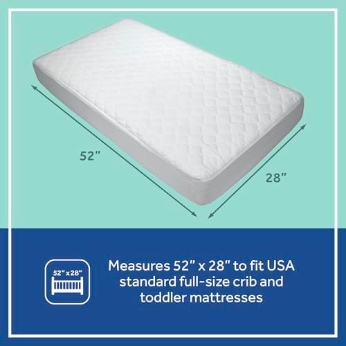 Sealy Baby 2-Pack Fitted Waterproof Crib Mattress Protector Pad - White