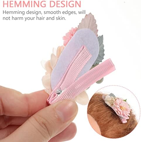 GALPADA 3pcs Floral Hair Clips for Toddlers and Kids
