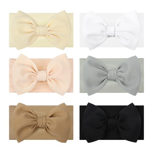 Baby Headbands Hair Bows for Girls 6-12 Months