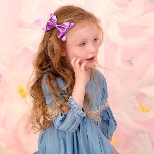 DED 30pcs Glitter Hair Bows Clips for Girls