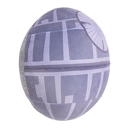 NoJo Star Wars Death Star Gray White Plush Pillow