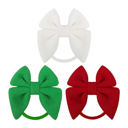 Christmas Baby Girl Bow Headbands 3 Pcs Set