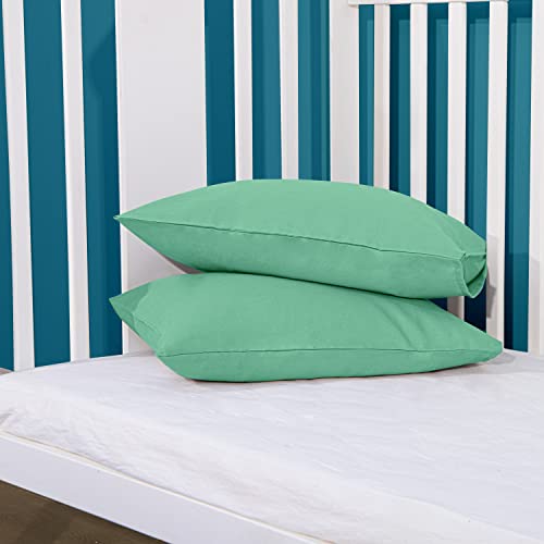 FLXXIE 2 Pack Sea Green Microfiber Pillowcases