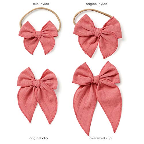 Little Poppy Co Claire Bow - Dark Pink Oversized Clip