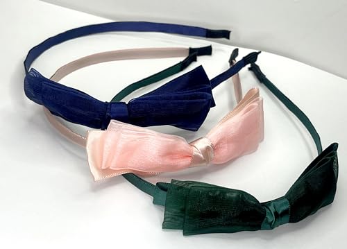 3pcs Handmade Volie Bowknot Hairbands Set