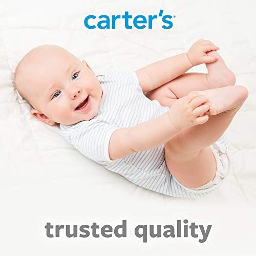Carters Waterproof Crib Mattress Protector for Boys and Girls - White