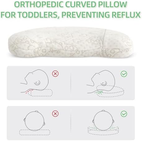 VONPURE U Shaped Kids Pillow with Giraffe Print