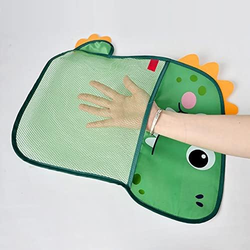 Baby Bath Toy Storage Bag with Animal Design and Suction Cups