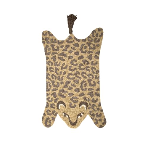 Crane Baby Leopard Shape Wool Rug 23x36